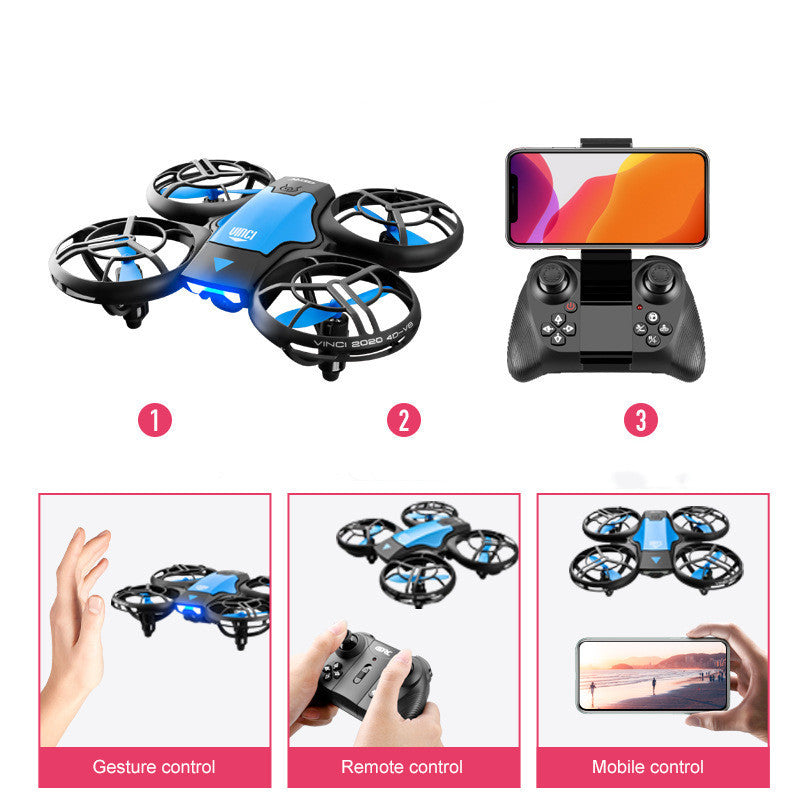 Fonctionnalités Mini Drone RC V8 - Contrôle par Geste et Caméra HD