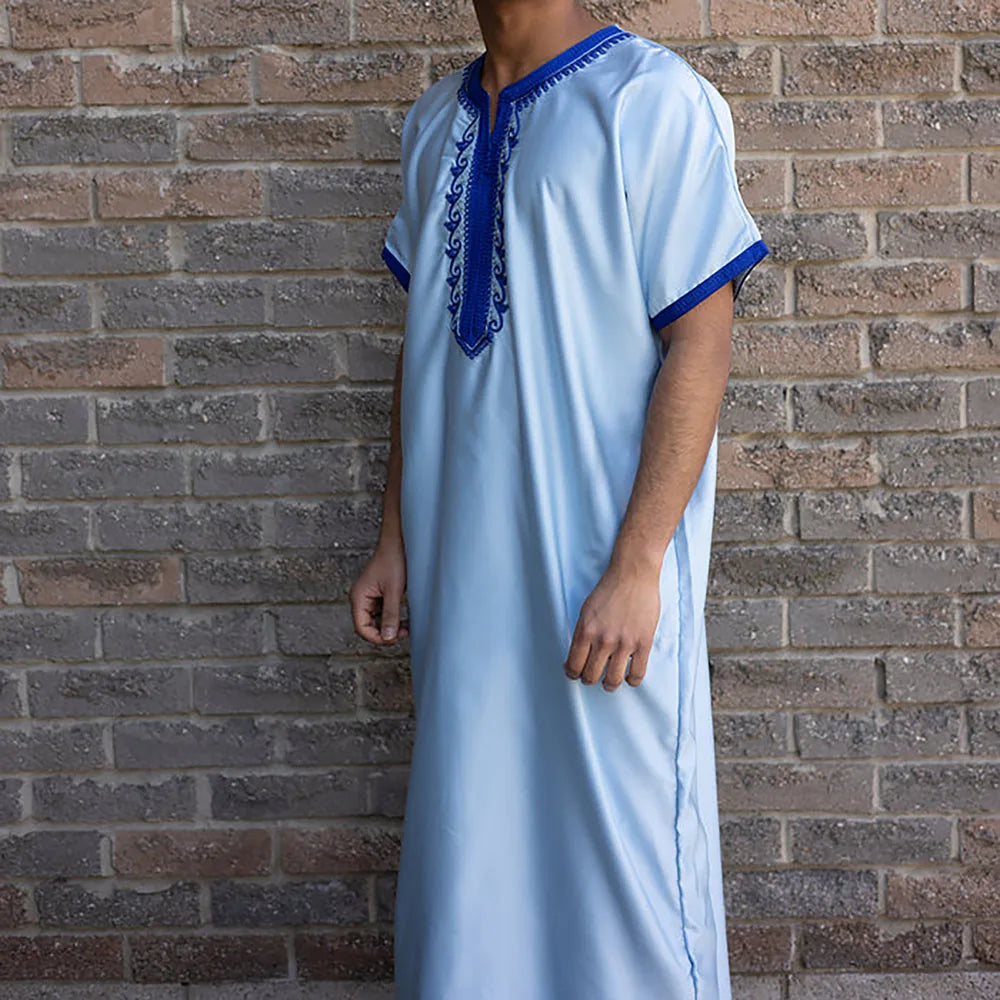 Gandoura marocain Bleue