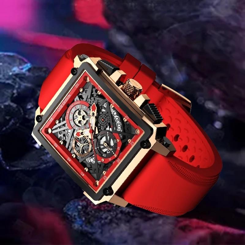 Montre de luxe Flamme rouge