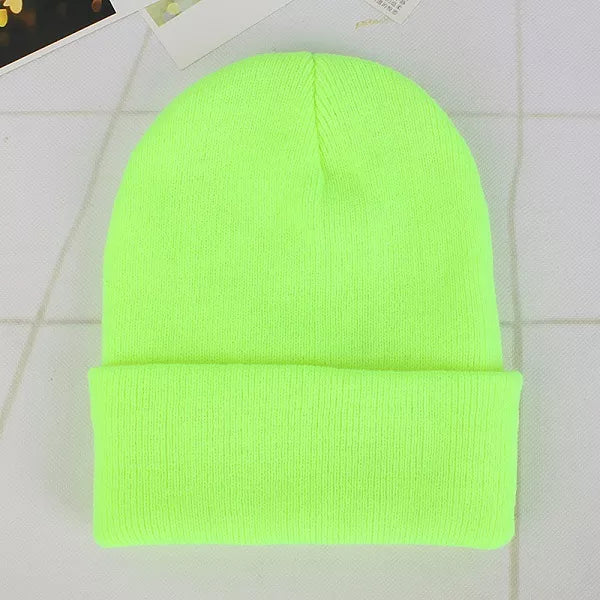 Bonnet jaune fluo