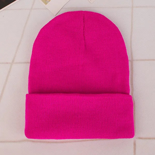 Bonnet hiver fushia