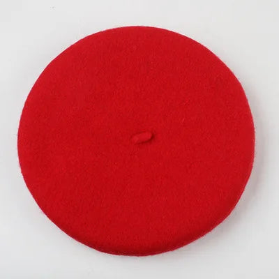 Chapeau de laine rouge