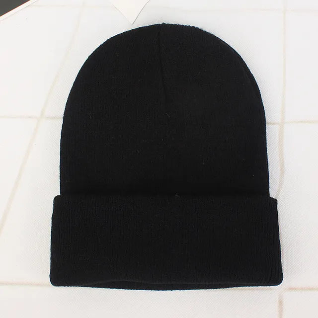 Bonnet tricoté noir