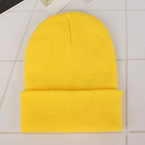 Bonnet hiver jaune