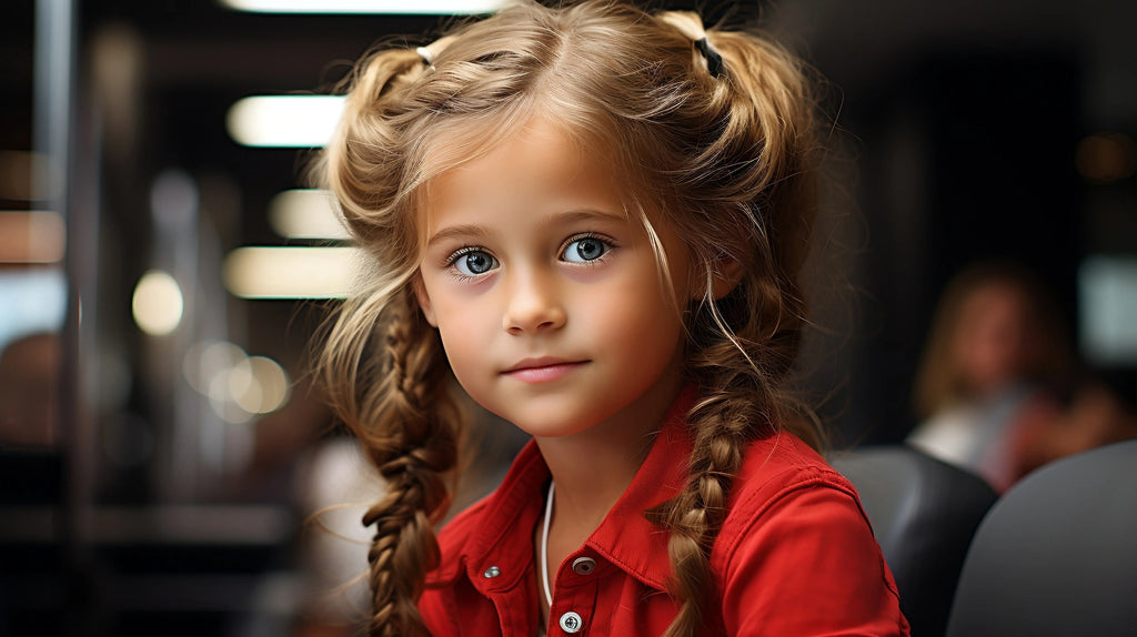 portrait d'une belle petite fille