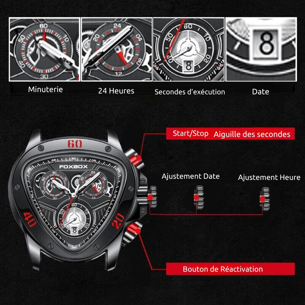 Fonctionnalités Montre Racing Vertex