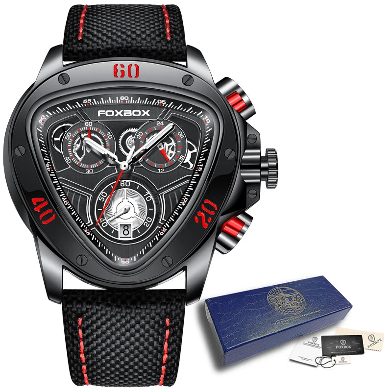 Montre Racing Vertex noire et rouge
