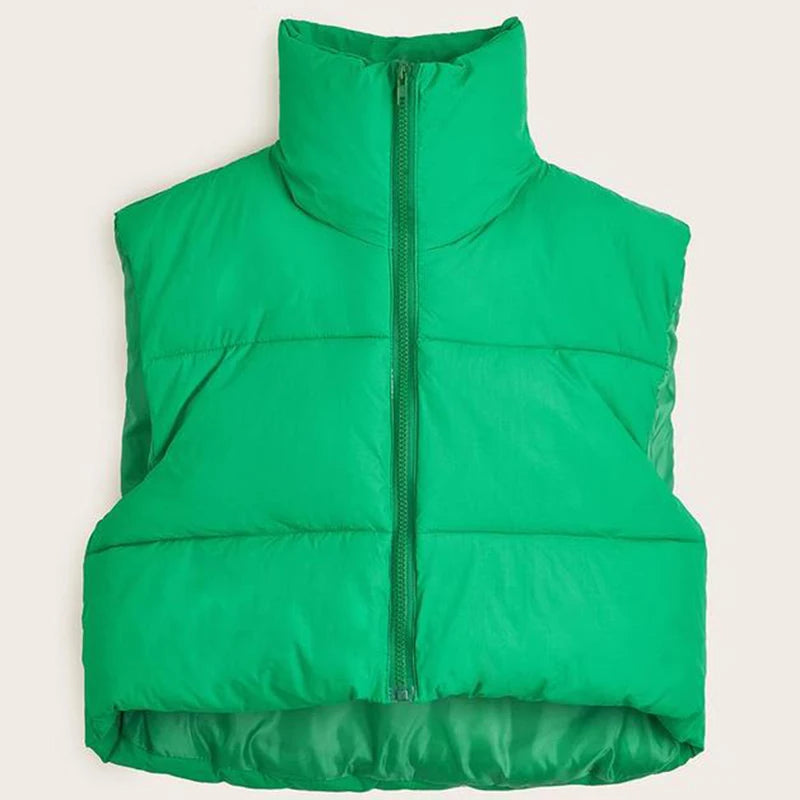 Veste sans manches verte