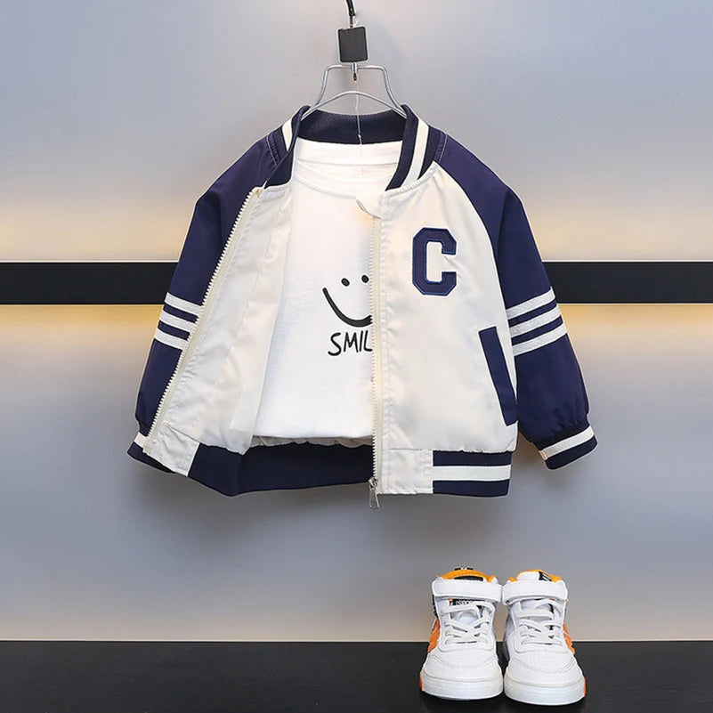 Veste Baseball bleue