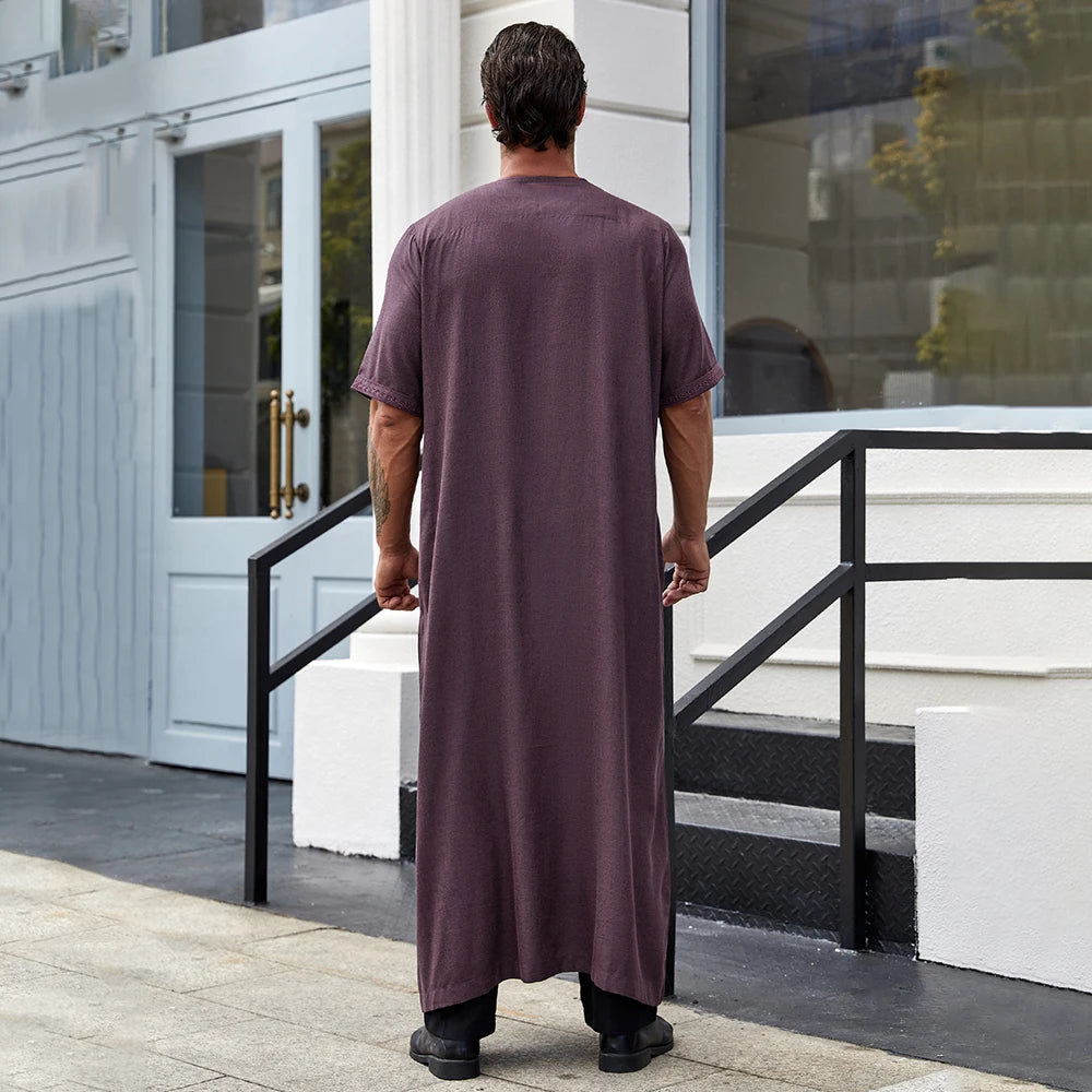 Abaya Rami pour hommes tendance vue de dos