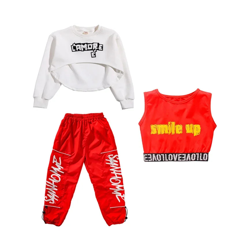 Tenue hip-hop rouge