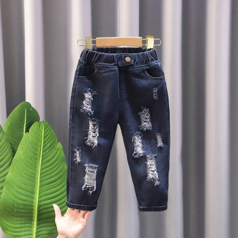 Pantalon garçon décontracté noir