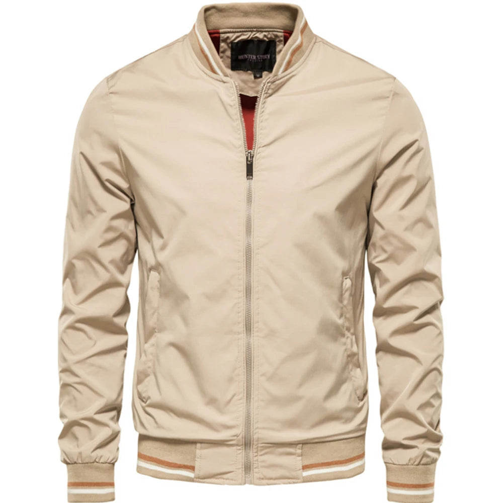 Blouson aviateur coupe-vent beige