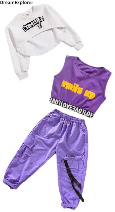 Tenue hip-hop violette