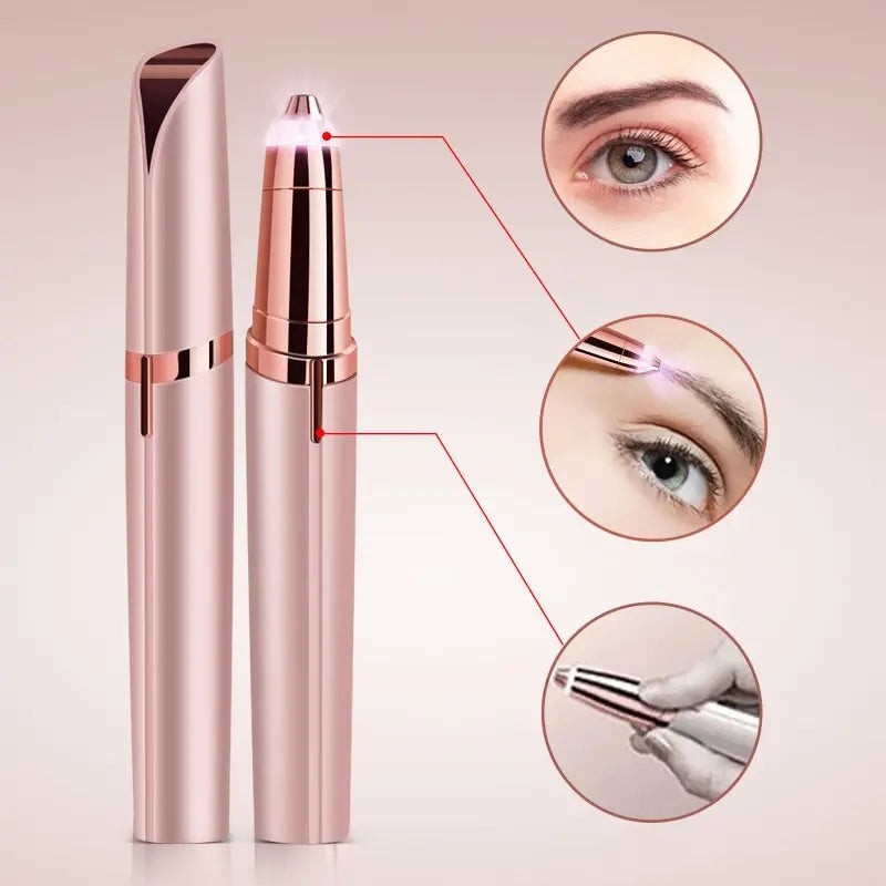 Zoom tête de l'appareil électrique pour sourcils