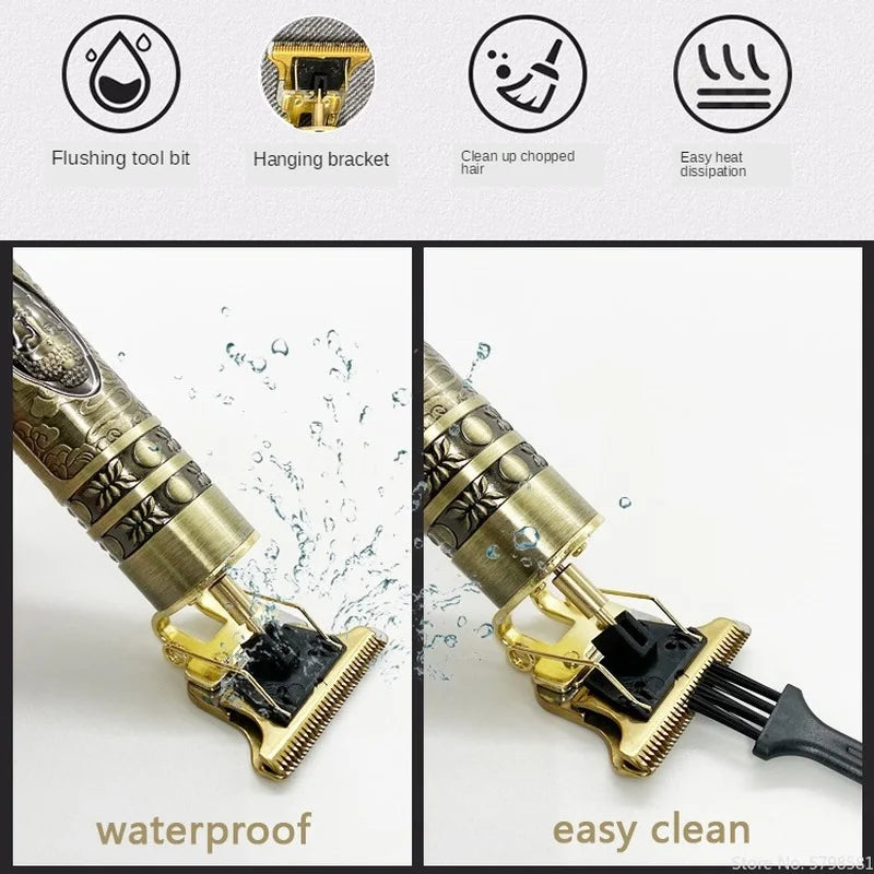Rasoir électrique sans fil waterproof et facilement nettoyable