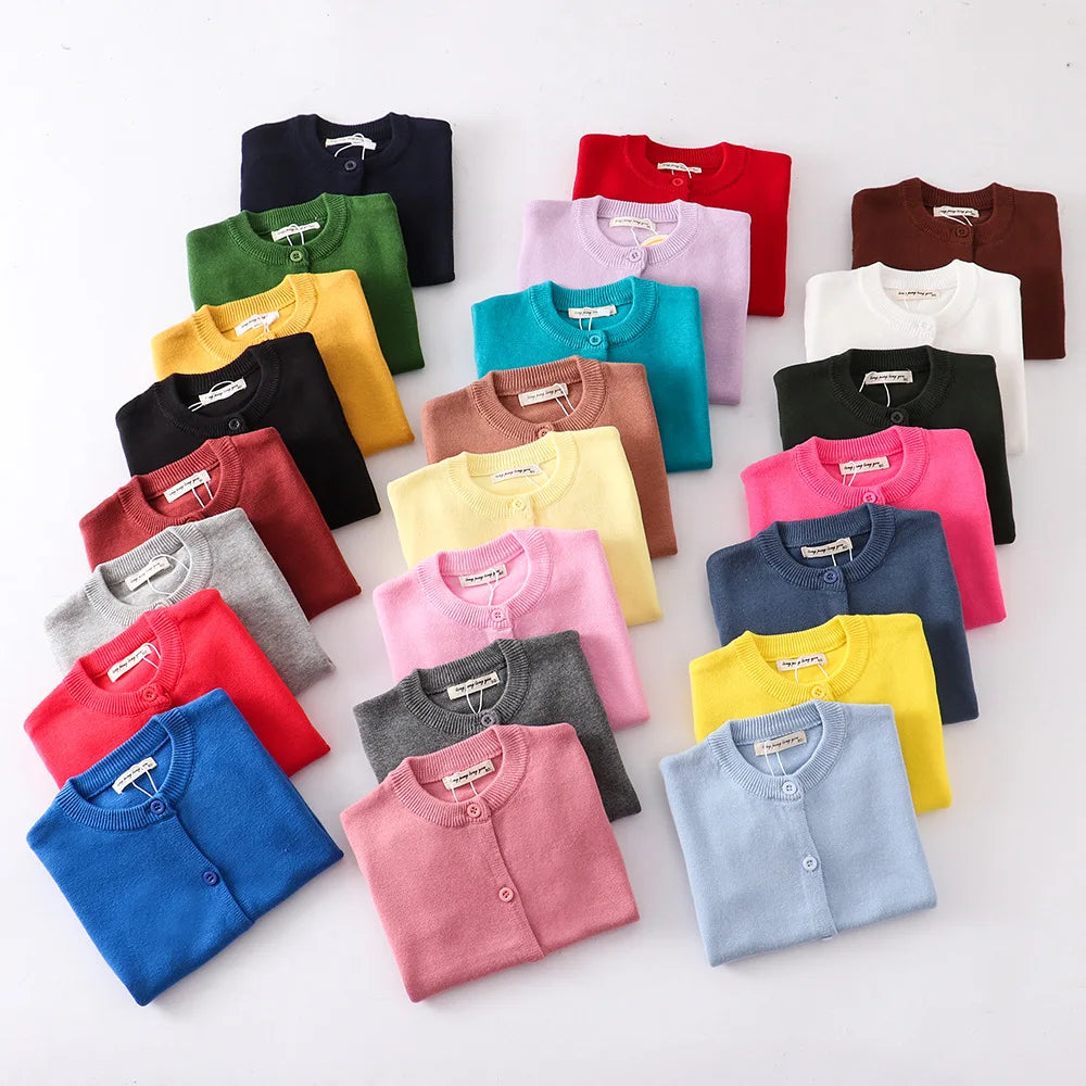 Cardigan en laine pour enfants de 1 à 8 ans