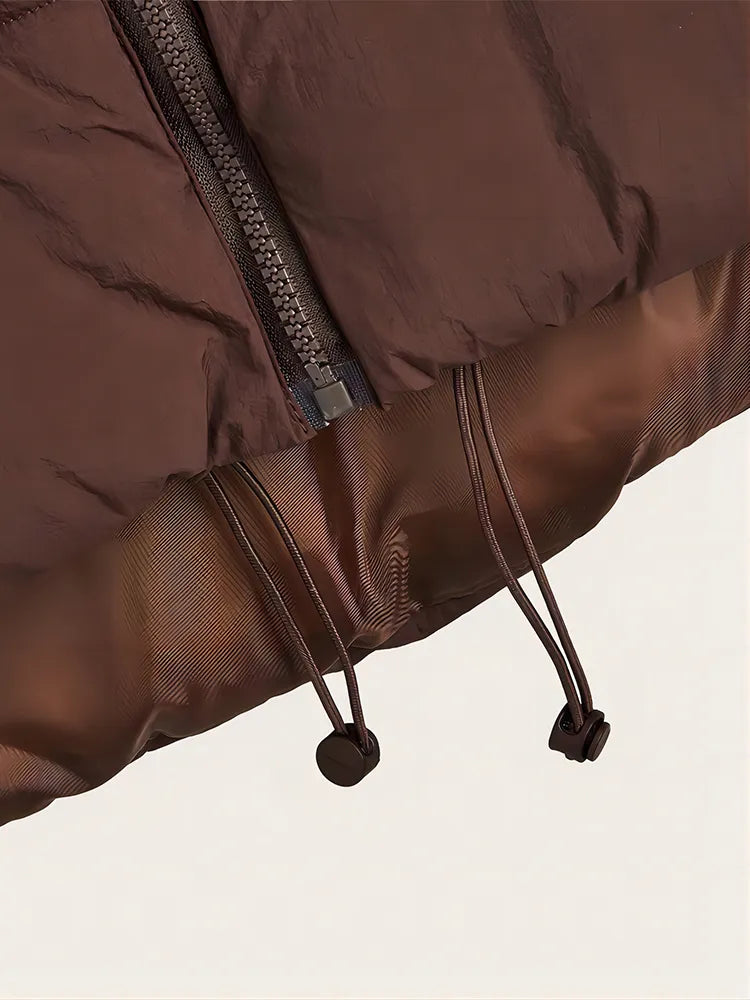 Ceinture décontractée de la veste sans manches marron