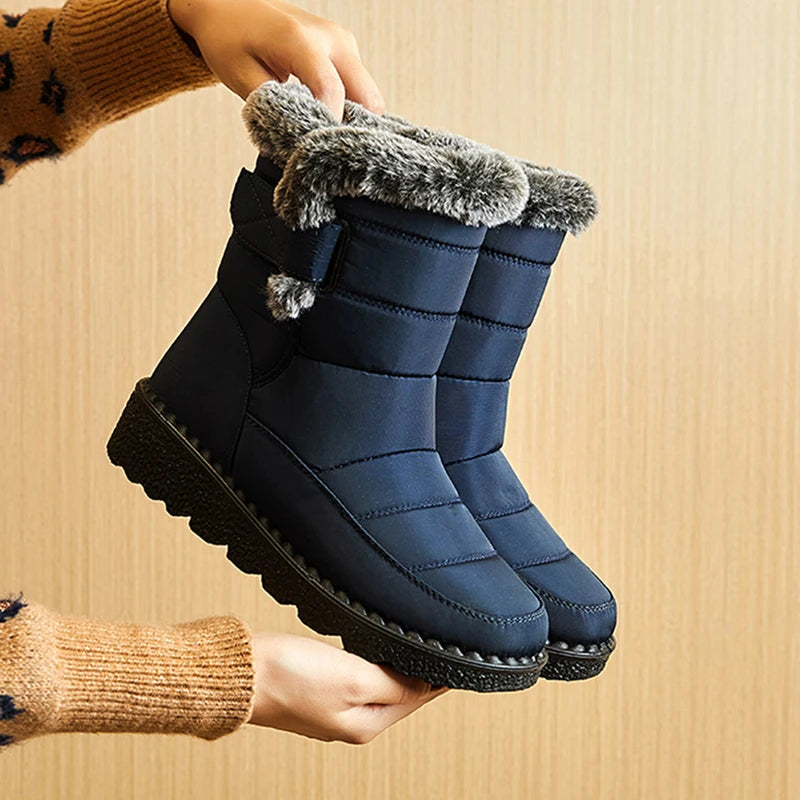 Bottes imperméables bleu nuit