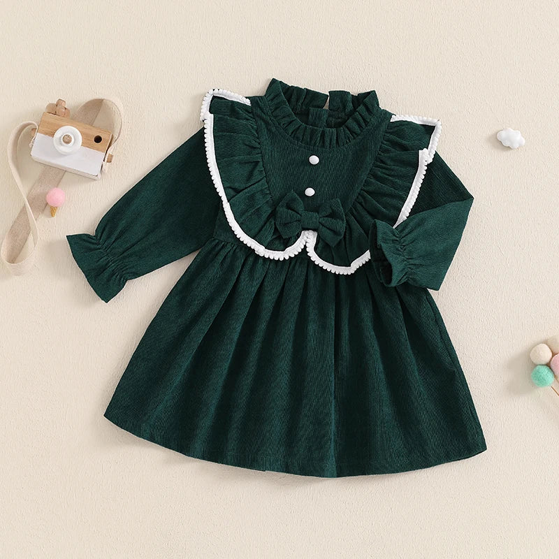 Robe En Velours verte