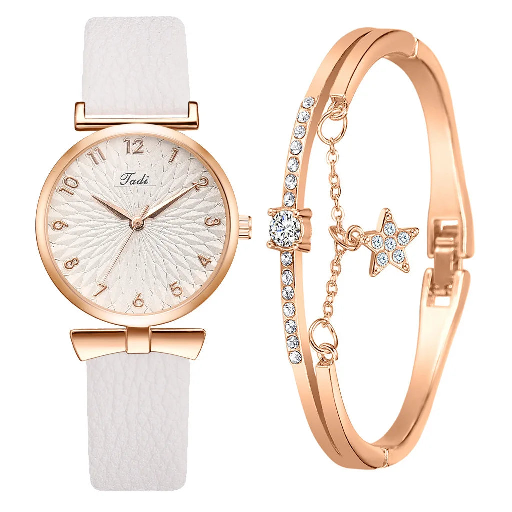 Duo montre blanc + bracelet 