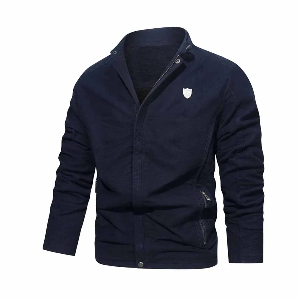 Veste rétro premium bleue