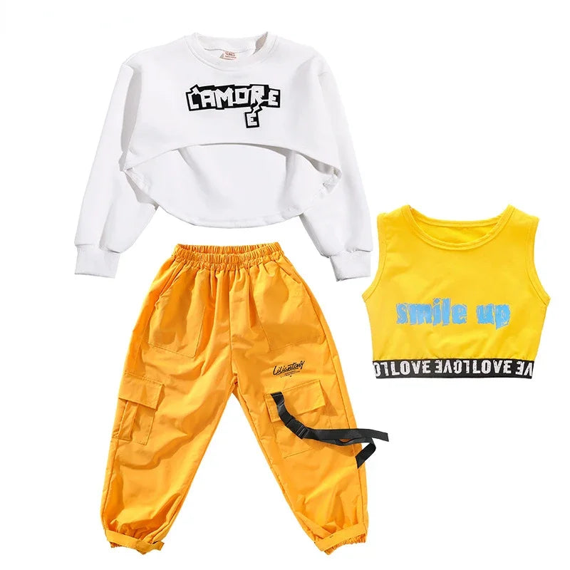 Tenue hip-hop jaune