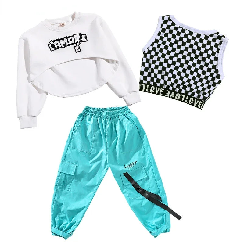 Tenue hip-hop bleu turquoise