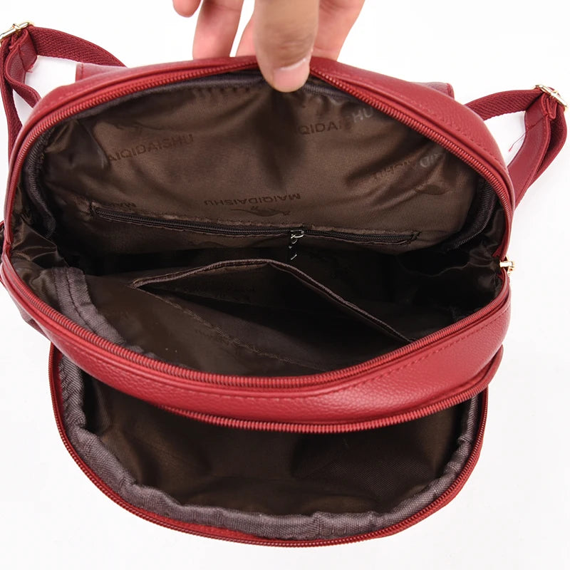 Intérieur Sac à Dos de Voyage en Cuir pour Femmes