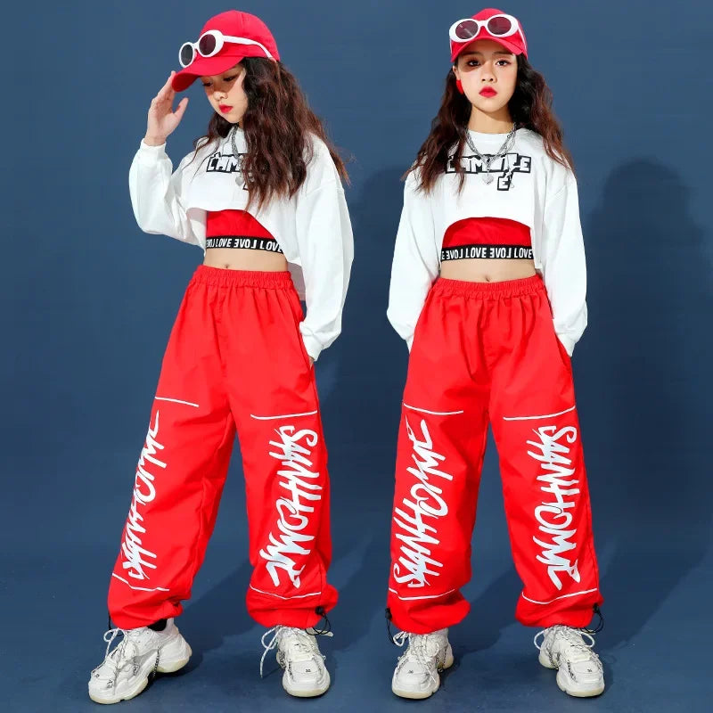Ensemble hip-hop rouge