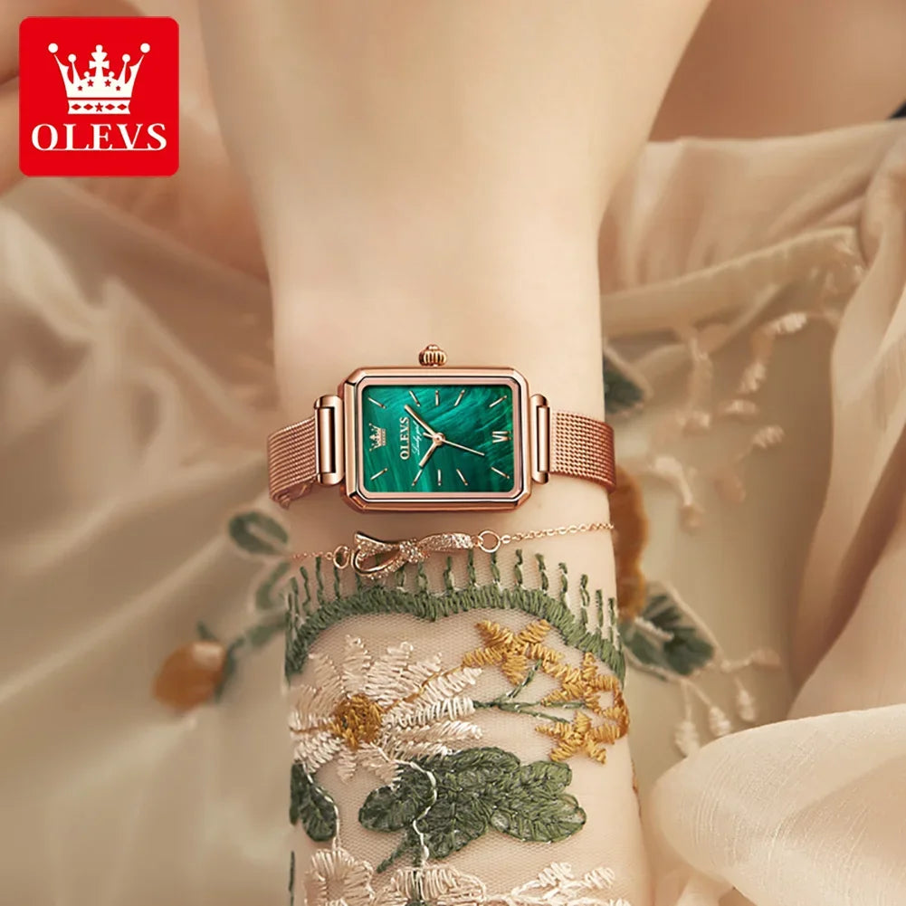 Montre-bracelet or à quartz de luxe