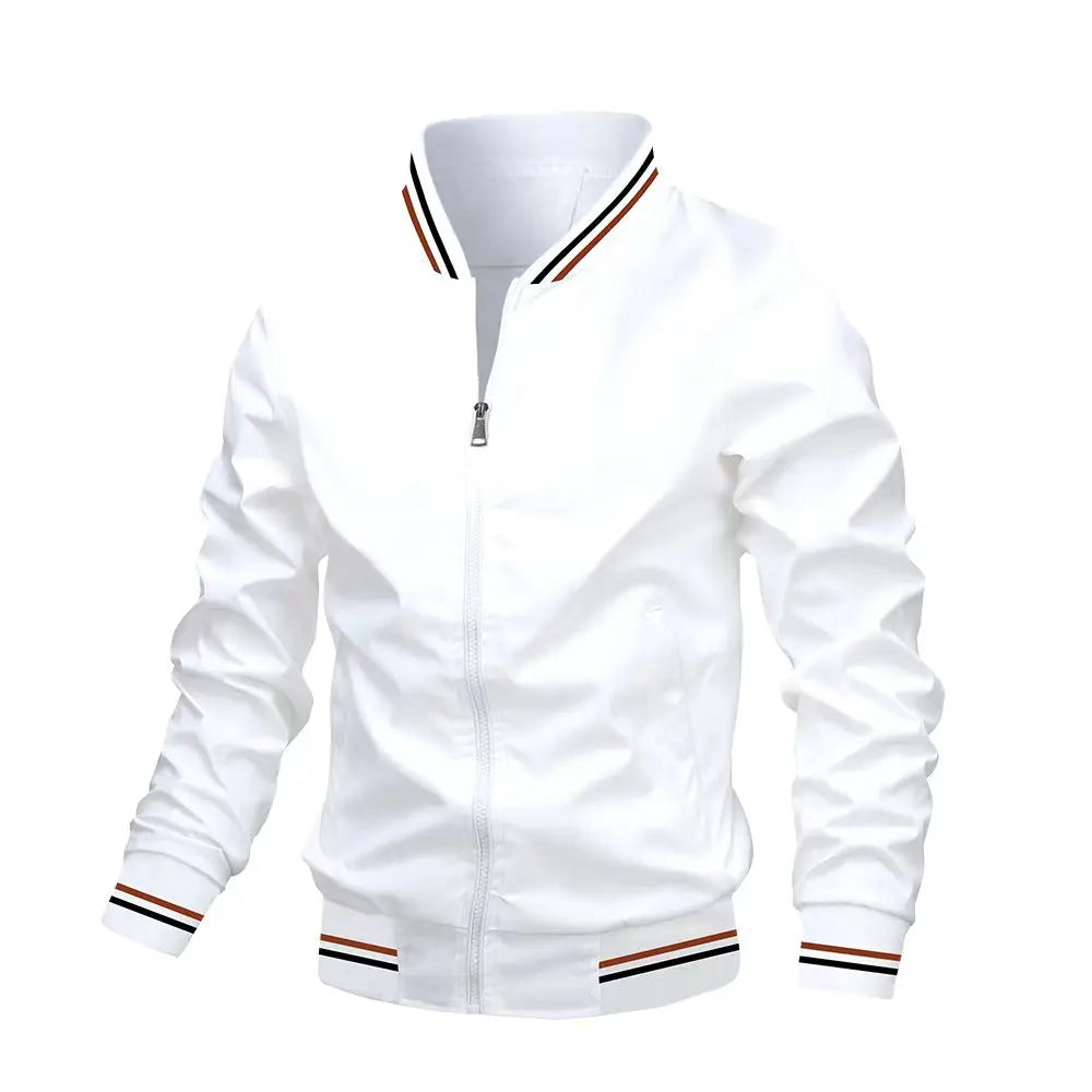 Blouson aviateur coupe-vent blanc