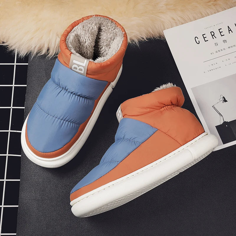 Chaussures plates en peluche