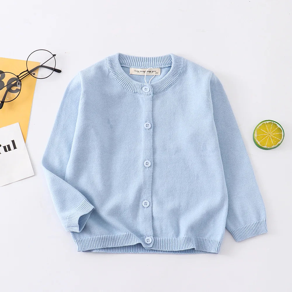 Cardigan en laine bleu ciel