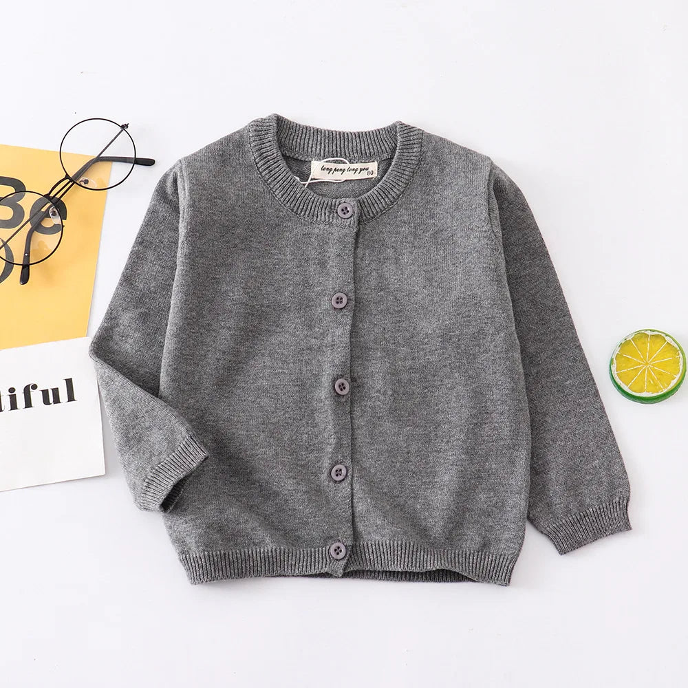 Cardigan en laine gris