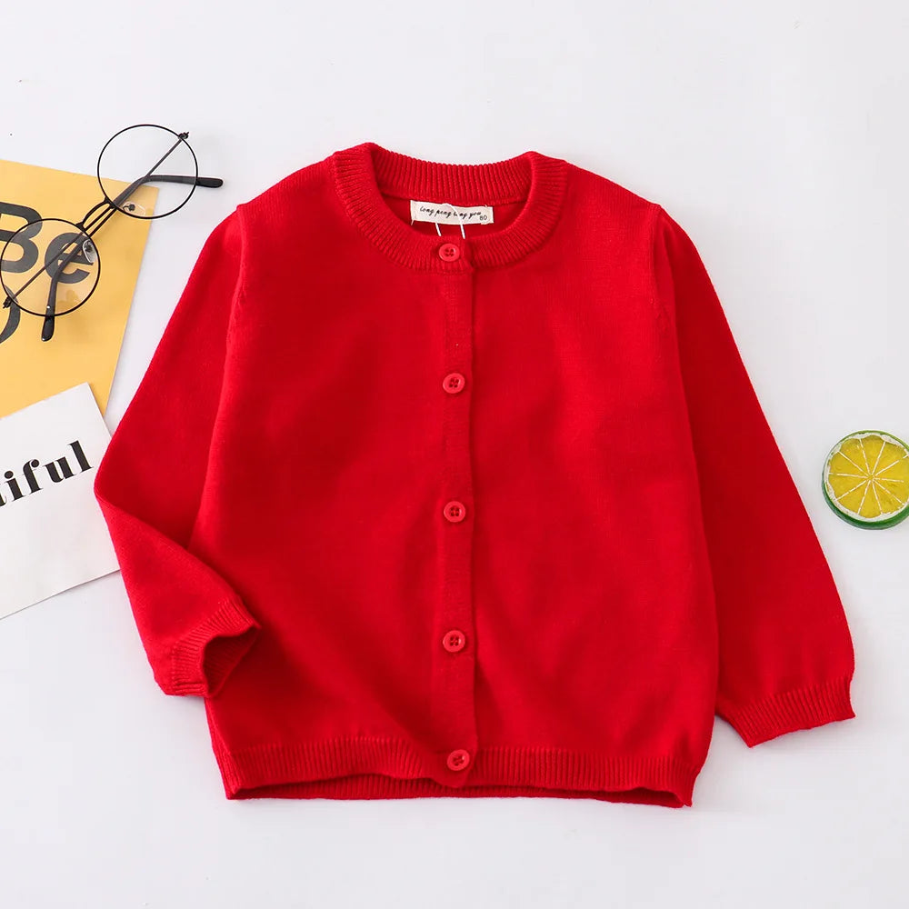 Cardigan en laine rouge