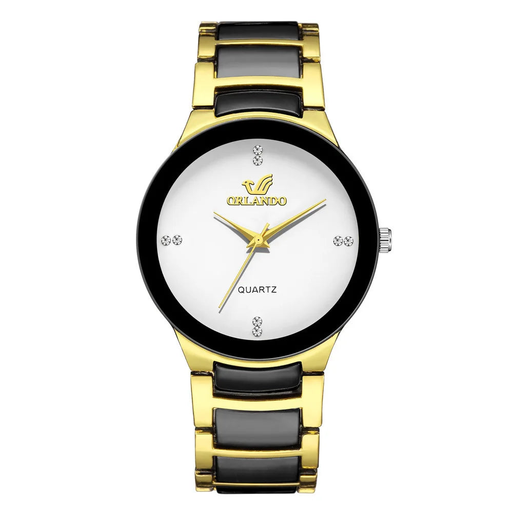Montre-bracelet à quartz blanche