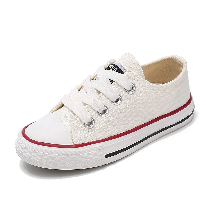 Baskets en toile blanches