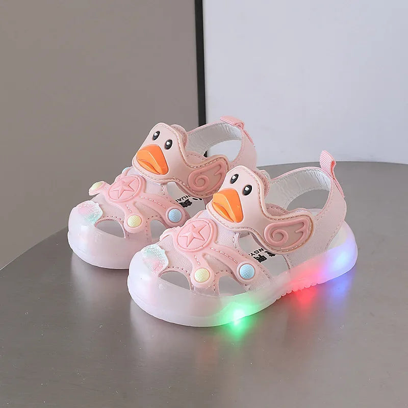 Paire de sandales enfant roses