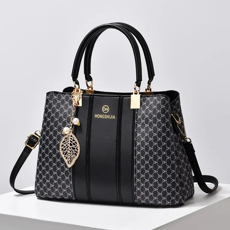 Sac à main à bandoulière tendance noir