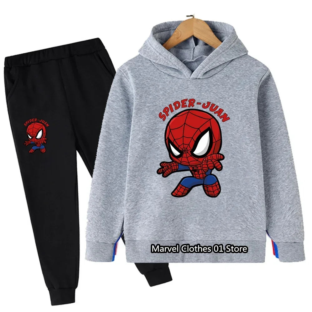 Ensemble de survêtement à capuche Spiderman pour enfants