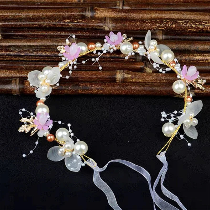 Couronne de fleurs multicouleur