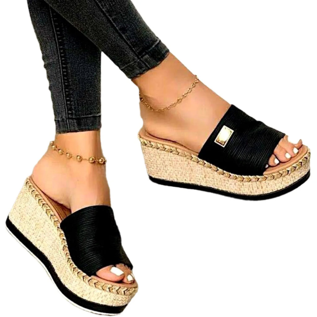Mules noires pour femmes