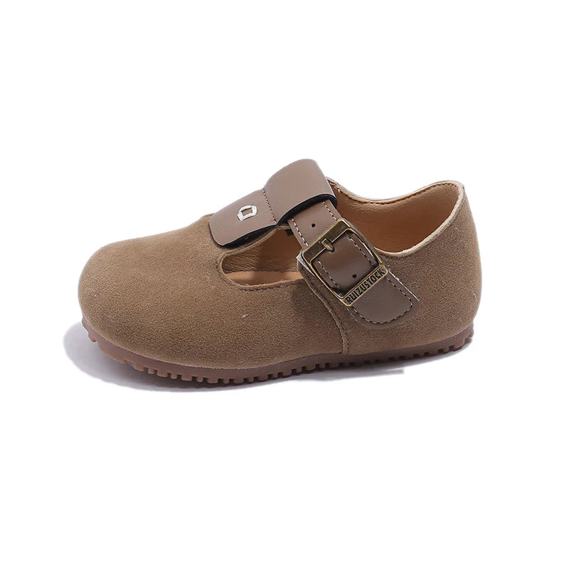 Chaussures plates taupe