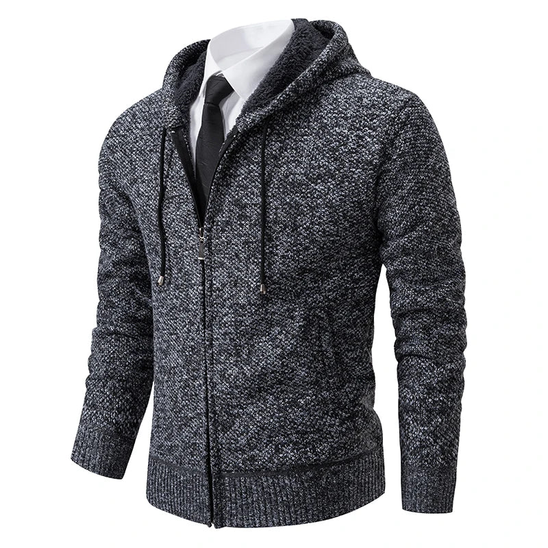 Gilet homme avec capuche gris