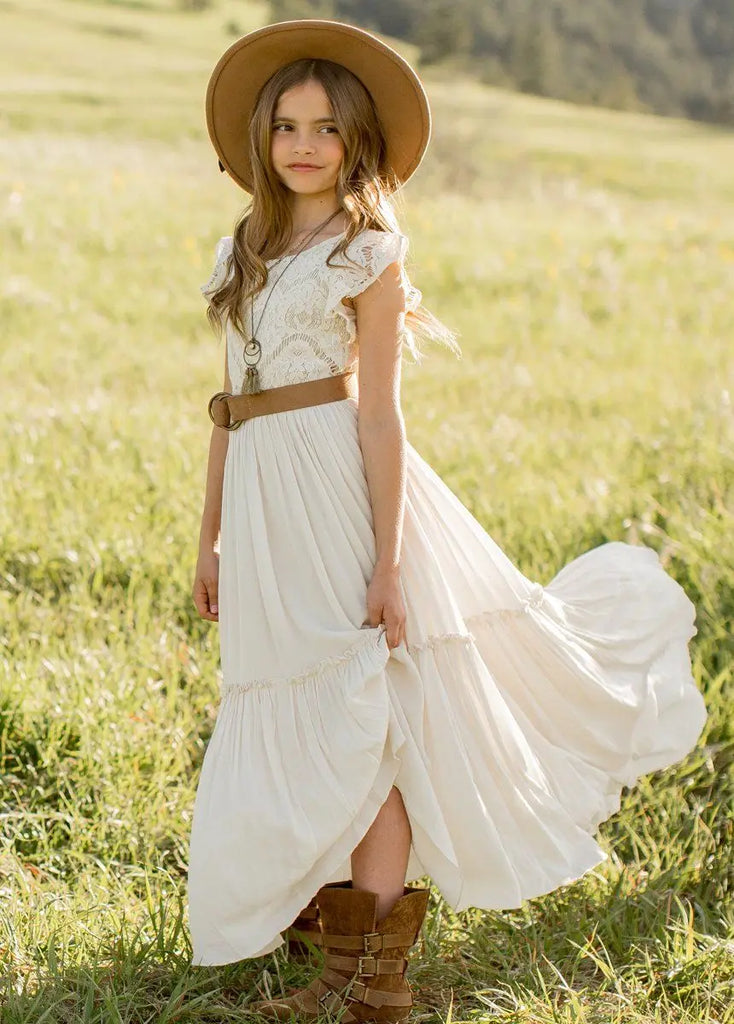 Robe style bohème blanc