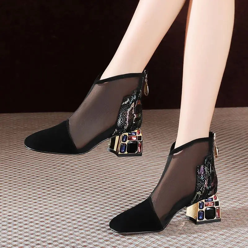 Sandales été haute qualité noires