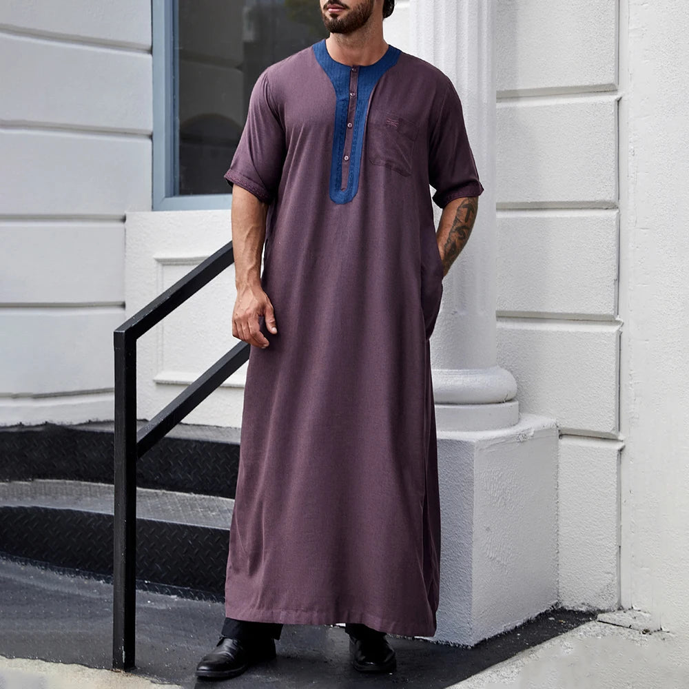 Robe Abaya pour hommes violette