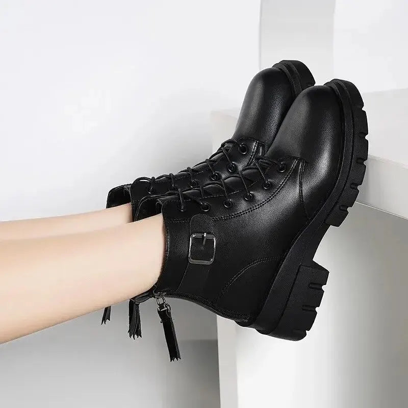 Bottes noires tendance pour femmes style britannique