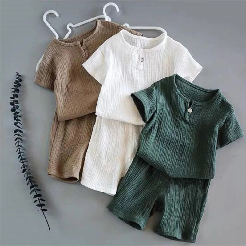Ensemble 2 Pièces en coton et lin